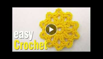 How to Crochet a Simple Flower for beginners