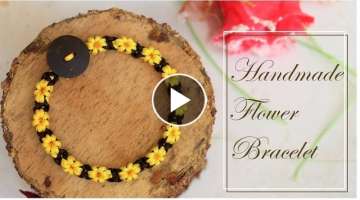 How To Make Flower Bracelets At Home 