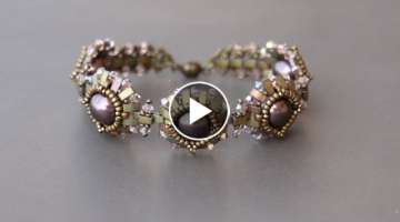 FREE beading tutorial - Beaded bracelet - Pattern by Sidonia