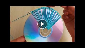 Amazing Easy Crochet İdea With Old Cd 