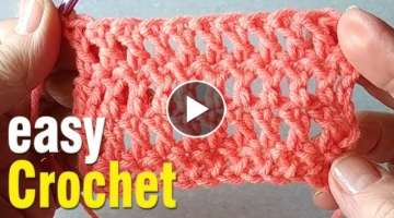 Crochet: How to Crochet a Herringbone Double Stitch