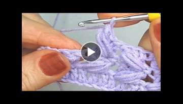 Crochet: How to Crochet the Braided Puff Stitch.