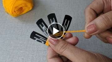 Amazing Hand Embroidery flower design trick