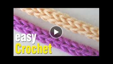 How to Crochet 4-stitch I-cord for beginners.