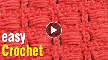 Crochet: How to Crochet Horizontal Puff Stitch Baby Blanket