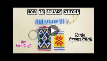 Beading Tutorial: How to bead SQUARE STITCH//Basic square stitch