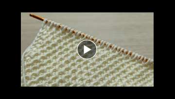 Easy Knitting Tunisian Baby Blanket Tunus işi Muhteşem Battaniye Yelek Örgü Modeli