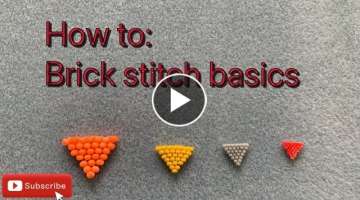 Brick stitch beading tutorial, easy how to guide.