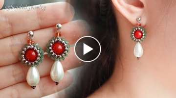 Christmas gift ideas beaded earrings. Beading tutorial