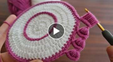 Super beautiful motif crochet knitting model - Bu motife bayıldım tığ işi örgü motif anlat...