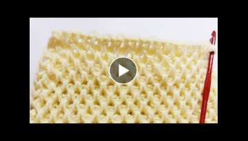 Knitting Baby Blanket Patterns For Beginners || Super Easy Knitting Crochet Tunisian Baby Blanket
