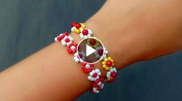 Very Cute Daisy Flower Bracelet