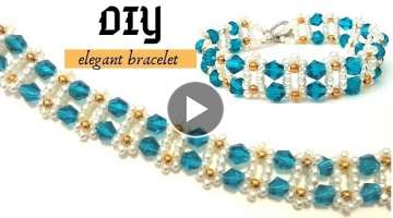 Beading for beginners. How to make an elegant bracelet. Bracelet tutorial