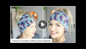 How to Crochet a Messy Bun Beanie