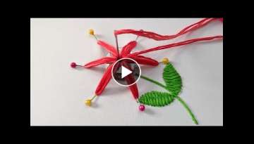 Very Easy & Simple Hand Embroidery flower design idea