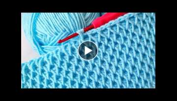 Trend Knitting krochet baby blanket canta battaniye örgü modeli