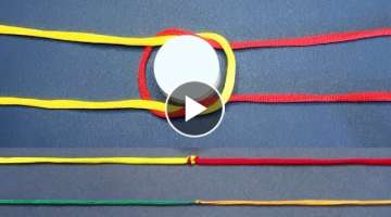 Easy Sheet Bend Knot (Weaver's Knot) tutorial.
