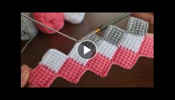 Super Easy Tunisian Knitting Pattern Baby Blanket 