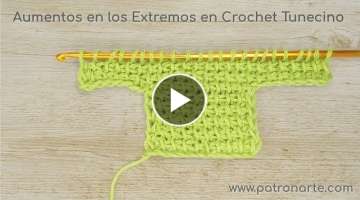 Cómo Aumentar Puntos En Los Extremos en Crochet Tunecino