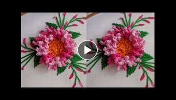 Different Brazilian Stitch Flower Design