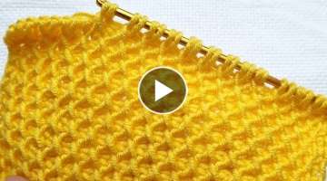 Very easy Tunisian knitting pattern