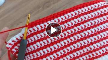 Super easy crochet knitting baby blanket - Tığ işi çok kolay şahane battaniye yelek şal ör...