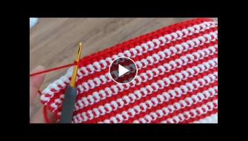 Super easy crochet knitting baby blanket - Tığ işi çok kolay şahane battaniye yelek şal ör...