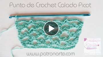 Punto de Crochet Calado Picot