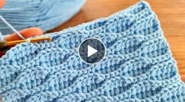 Easy Crochet Baby Blanket Pattern for Beginners Knitting - Tığ işi battaniyesi yelek örgü mo...