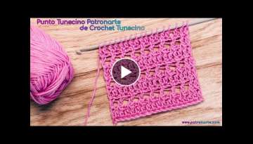 Cómo Tejer el Punto Tunecino Patronarte de Crochet Tunecino Tutorial Paso a Paso