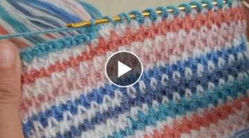 Super Easy Tunusian Crochet Knitting