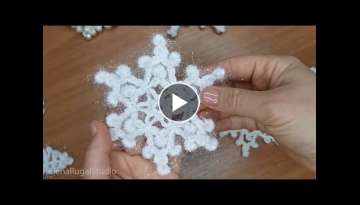 Crochet Snowflake link below the videos to playlist