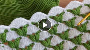 Easy Crochet Baby Blanket Pattern for Beginners Knitting - Tığ İşi Çok Kolay Gösterişli Ö...