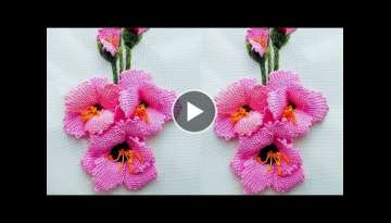 Amazing 3d Gladiolus | Hand Embroidery | Creative Ideas