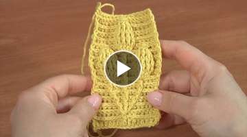 How to Crochet Branch with 3D Leaves