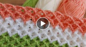 Super Easy Crochet Knitting Baby Blanket 