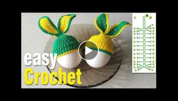 Crochet: How to Crochet Easter Bunny Hat Egg