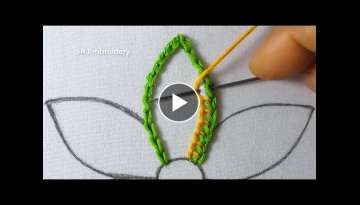 Latest Hand Embroidery Creative Flower Amazing Design Easy Tutorial