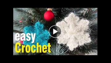 Puff stitch Snowflake pattern & tutorial.