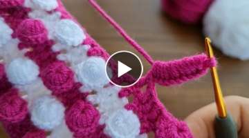 Super Easy Crochet Knitting Model Çok Kolay Tığ İşi Örgü Modeli Yapımı