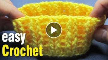 How to Crochet Textured Stretchy Stitch Ribbing in the Round.