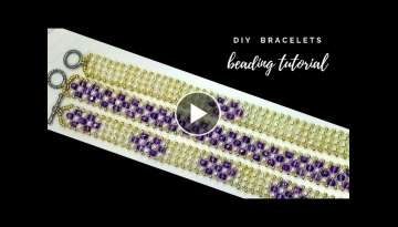Beading tutorials. Beaded bracelets patterns. How to make bracelets.