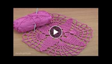 Step by Step Crochet Lace Motif Pattern Tutorial