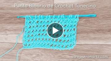 Punto Tunecino Binario de Crochet Tunecino Paso a Paso #crochettunecino #tunisiancrochet