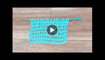 Punto Tunecino Binario de Crochet Tunecino Paso a Paso #crochettunecino #tunisiancrochet