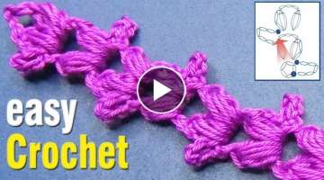 Easy Crochet: How to Crochet a Simple Puff Stitch Cord.
