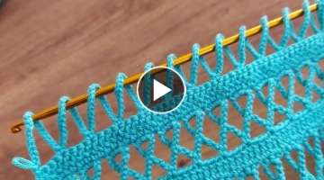 Easy To Make Chain ​​Knitting Model - Çok Kolay Tığ İşi Yazlık Örgü Modeli....