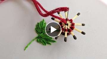 Super Easy Hand Embroidery flower design idea 2020