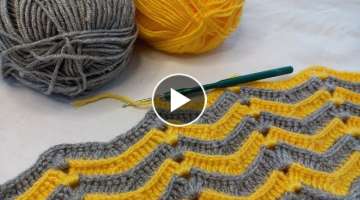 Super easy crochet blanket Knitting Pattern 