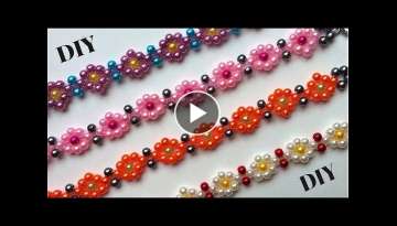 DIY Beaded bracelets. Beading tutorial. - Easy jewelry making